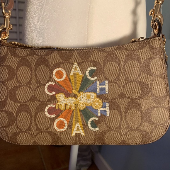 Brand new with tags rainbow strapped and rainbow logo coach crossbody bag - Picture 12 of 12